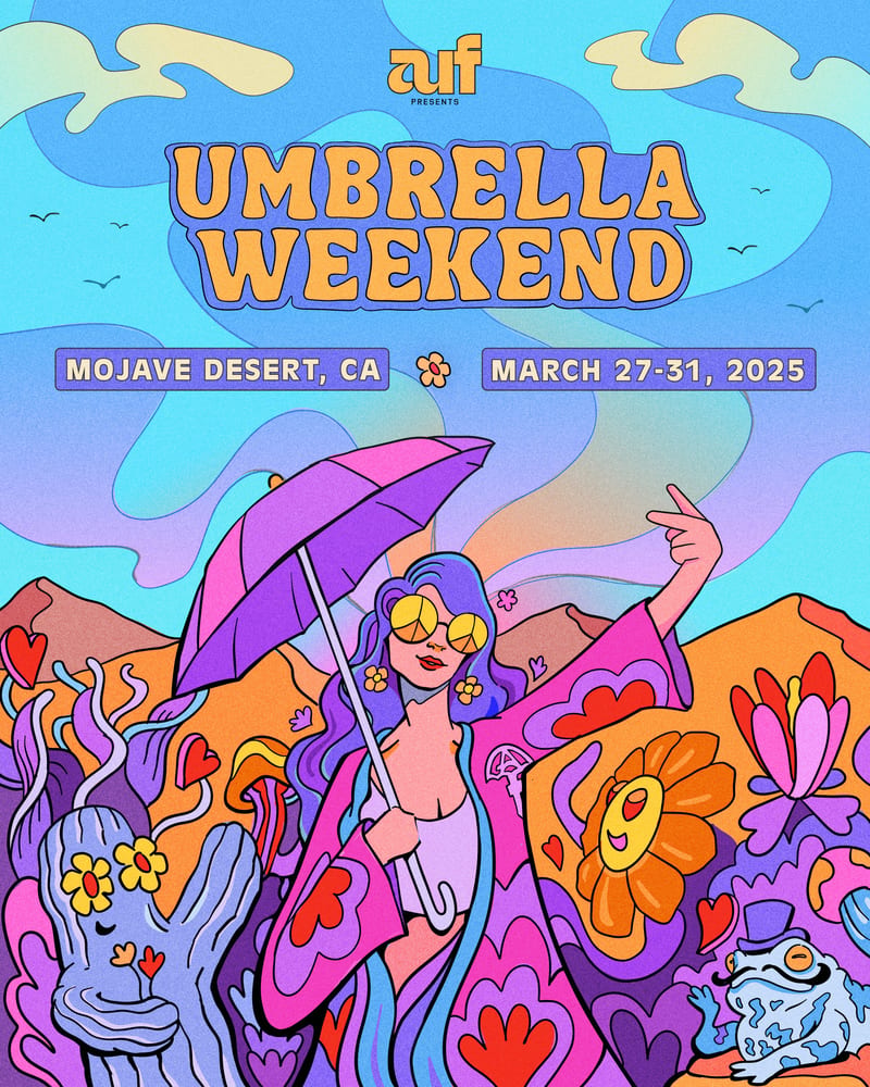 Flyer for Umbrella Weekend 2025