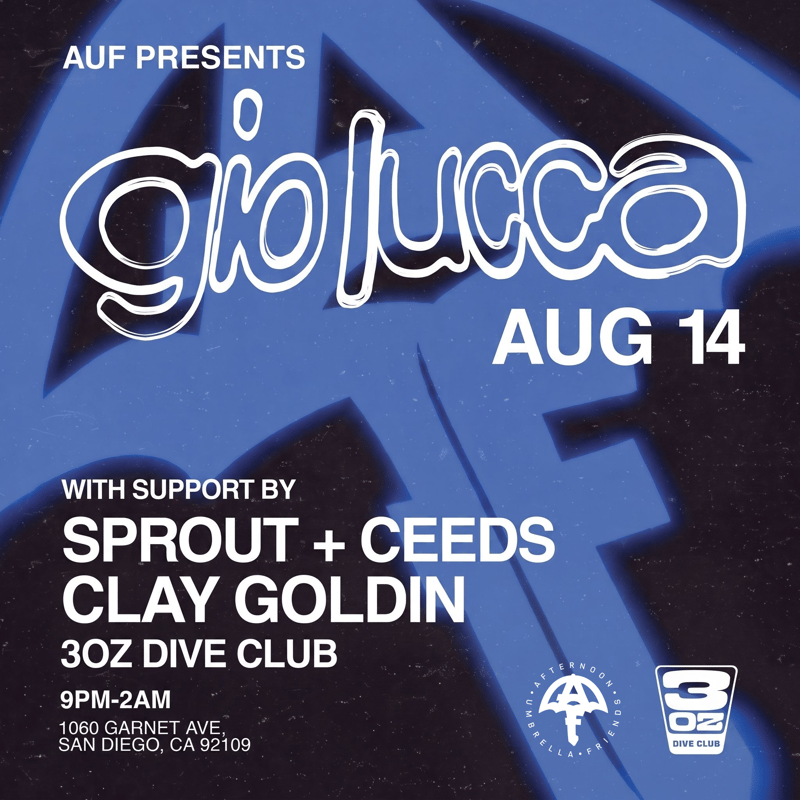Flyer for Gio Lucca