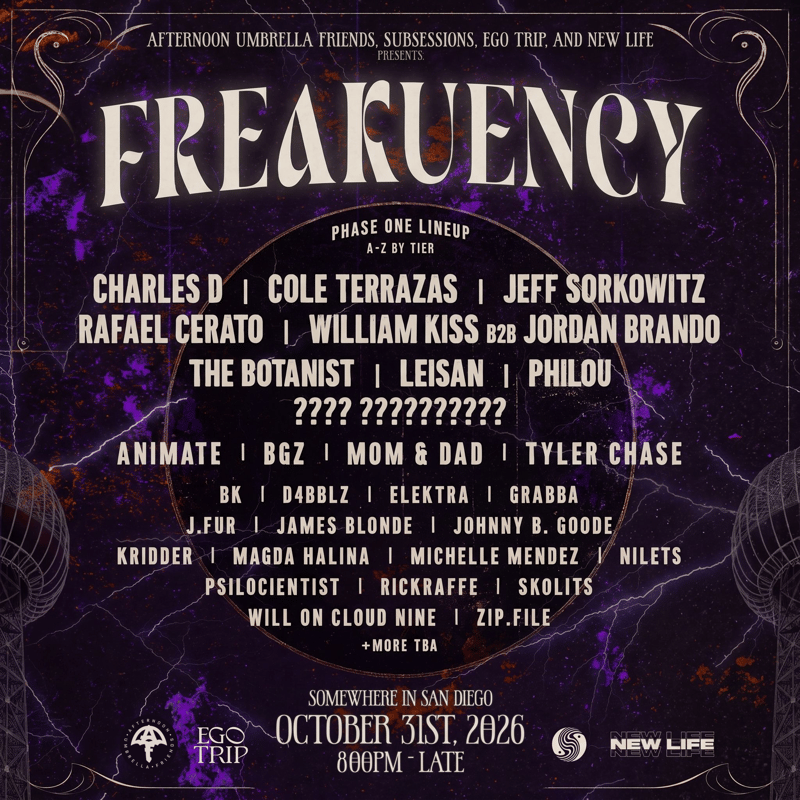 Flyer for Freakuency 2026